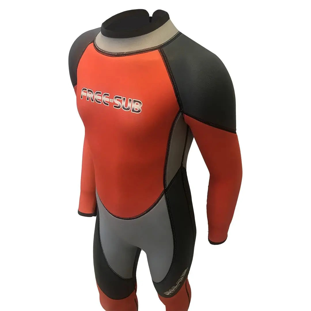 Free-Sub 3mm Çocuk Sörf Scuba Tüplü Dalış Elbisesi Wetsuit Red - Dalış Elbisesi Market