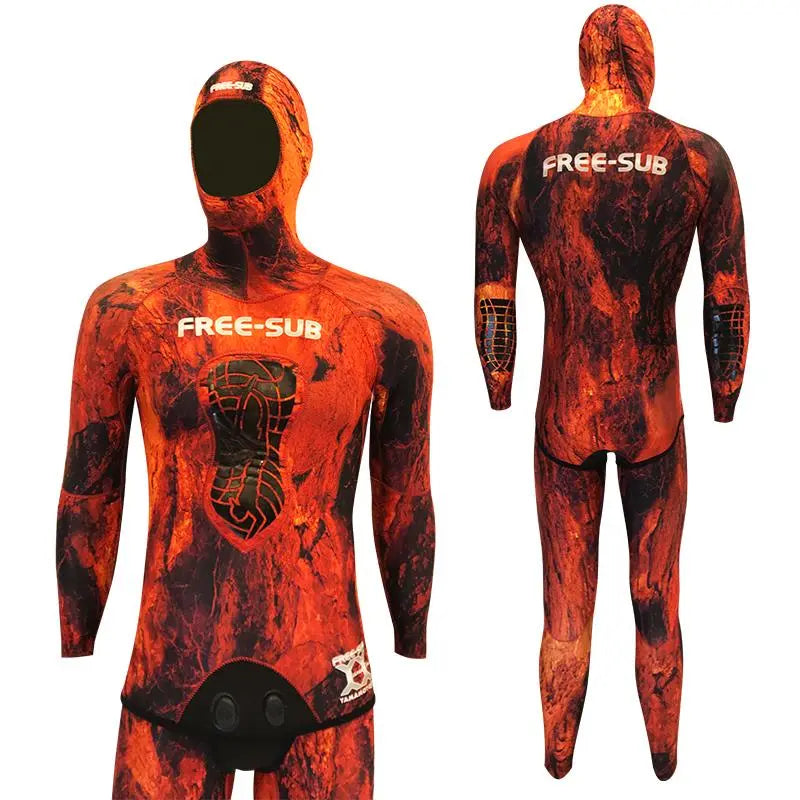 Free-Sub 5mm Olimpos Red Yamamoto Avcı Serbest Dalış Elbisesi - Dalış Elbisesi Market