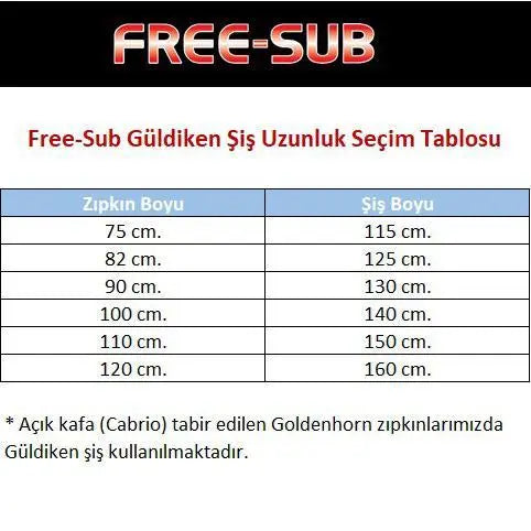 Free-Sub Güldiken Zıpkın Şiş - 6,5mm (Zıpkın Şişi) - Dalış Elbisesi Market