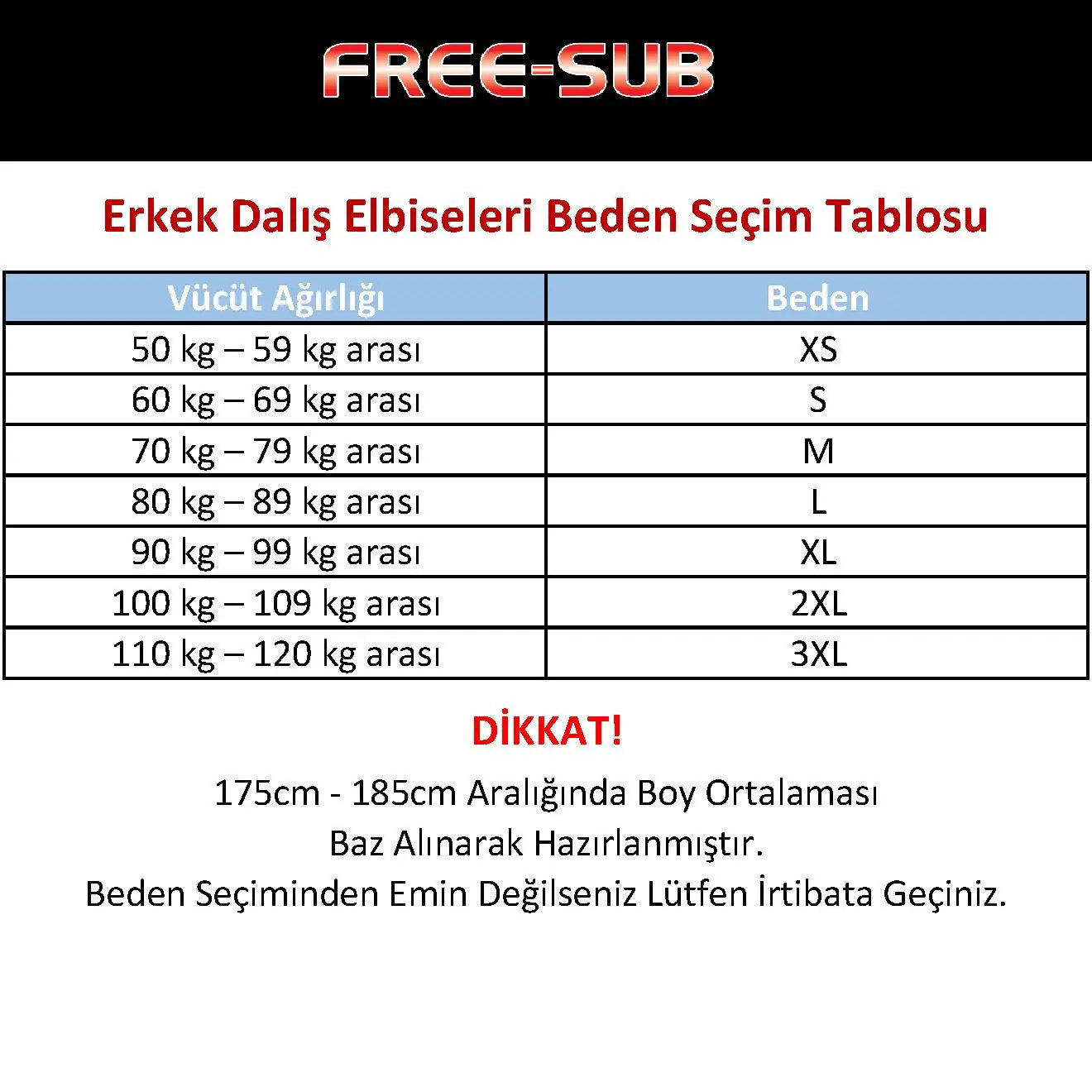 Free-Sub 2.5mm Smooth Yüzme, Sörf ve Dalış Elbisesi - Dalış Elbisesi Market