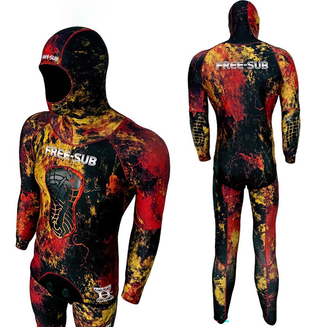 Free-Sub 3mm Assos Red Yamamoto Avcı Serbest Dalış Elbisesi 