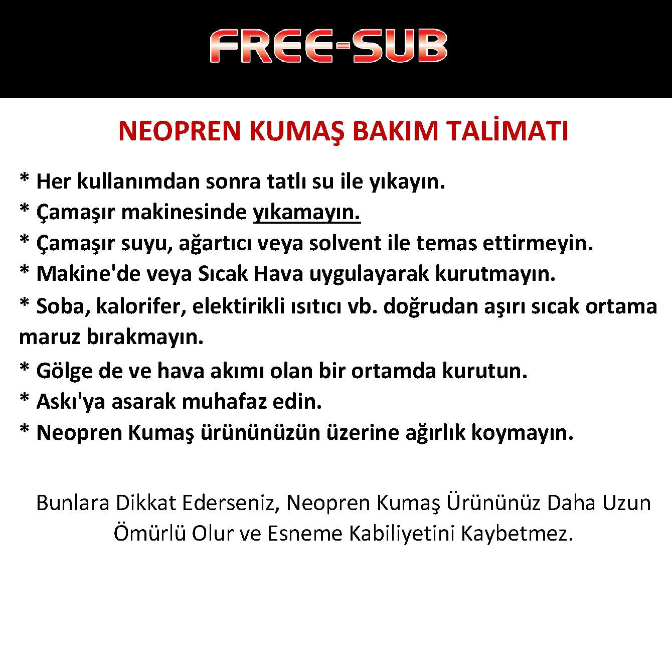 Free-Sub 3mm Assos Red Yamamoto Avcı Serbest Dalış Elbisesi 