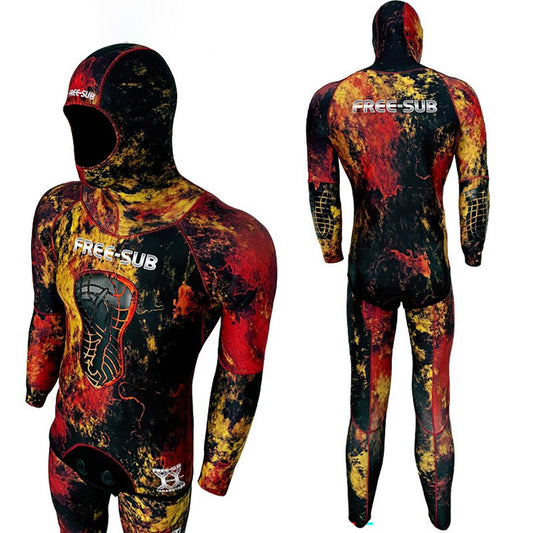 Free-Sub 5mm Assos Red Yamamoto Avcı Serbest Dalış Elbisesi 