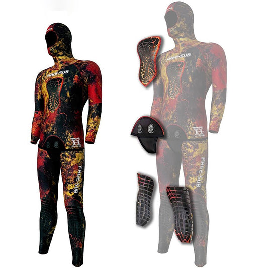 Free-Sub 5mm Assos Red Yamamoto Avcı Serbest Dalış Elbisesi 