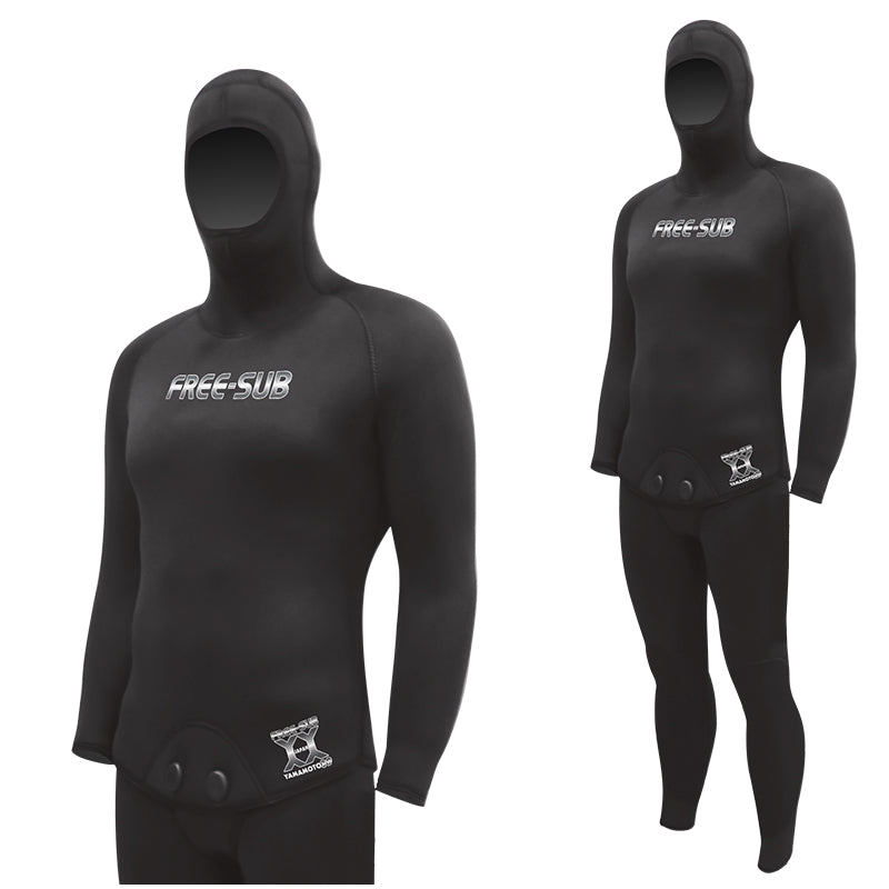 Free-Sub 9mm Karadeniz Yamamoto39 Siyah Profesyonel Scuba Tüplü Dalış Elbisesi