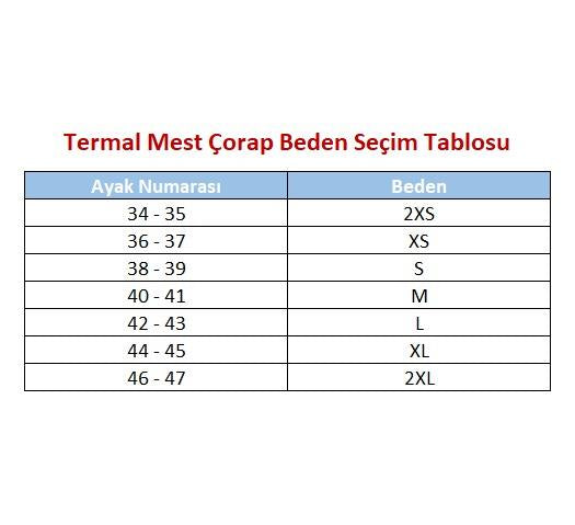 Termal Mest Çorap - Kargo Bedava - Mes Abdest Çorabı - Dalış Elbisesi Market