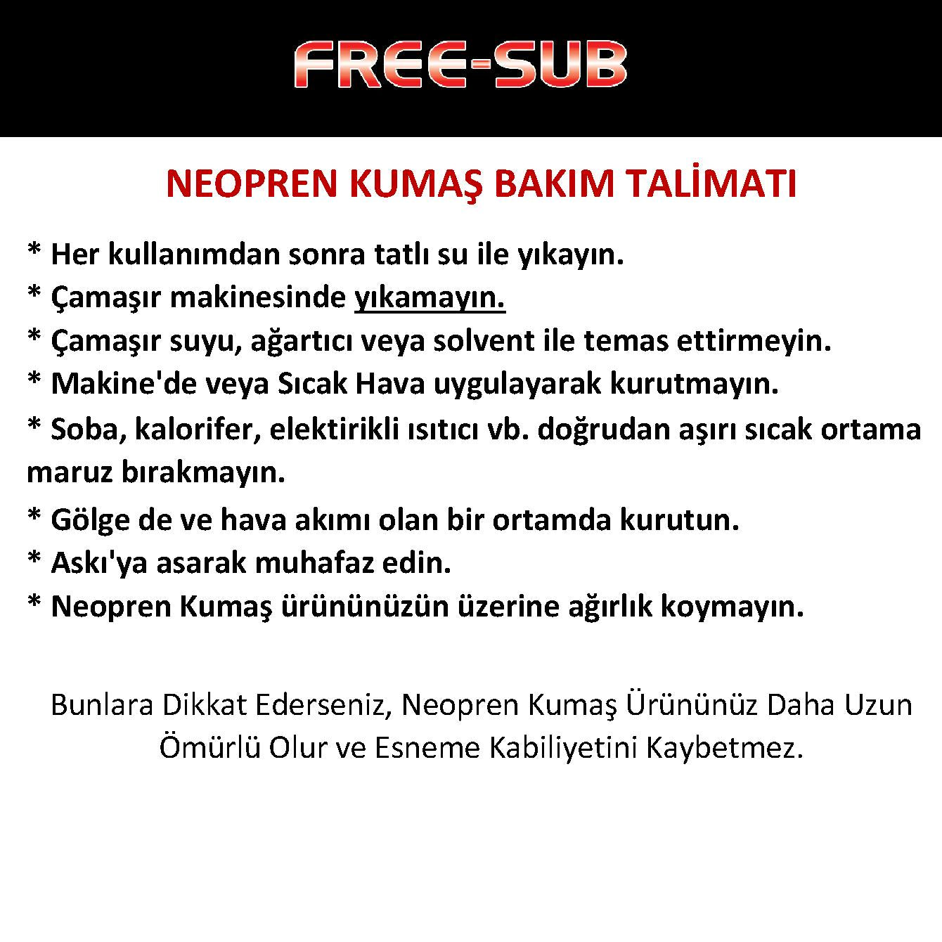 Free-Sub 1,5 mm Klasik, Sörf (Surf) & Dalış Elbisesi - Dalış Elbisesi Market