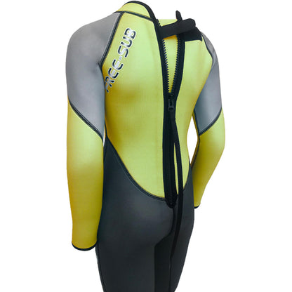 Free-Sub 3mm Çocuk Sörf Scuba Tüplü Dalış Elbisesi Wetsuit Yellow - Dalış Elbisesi Market