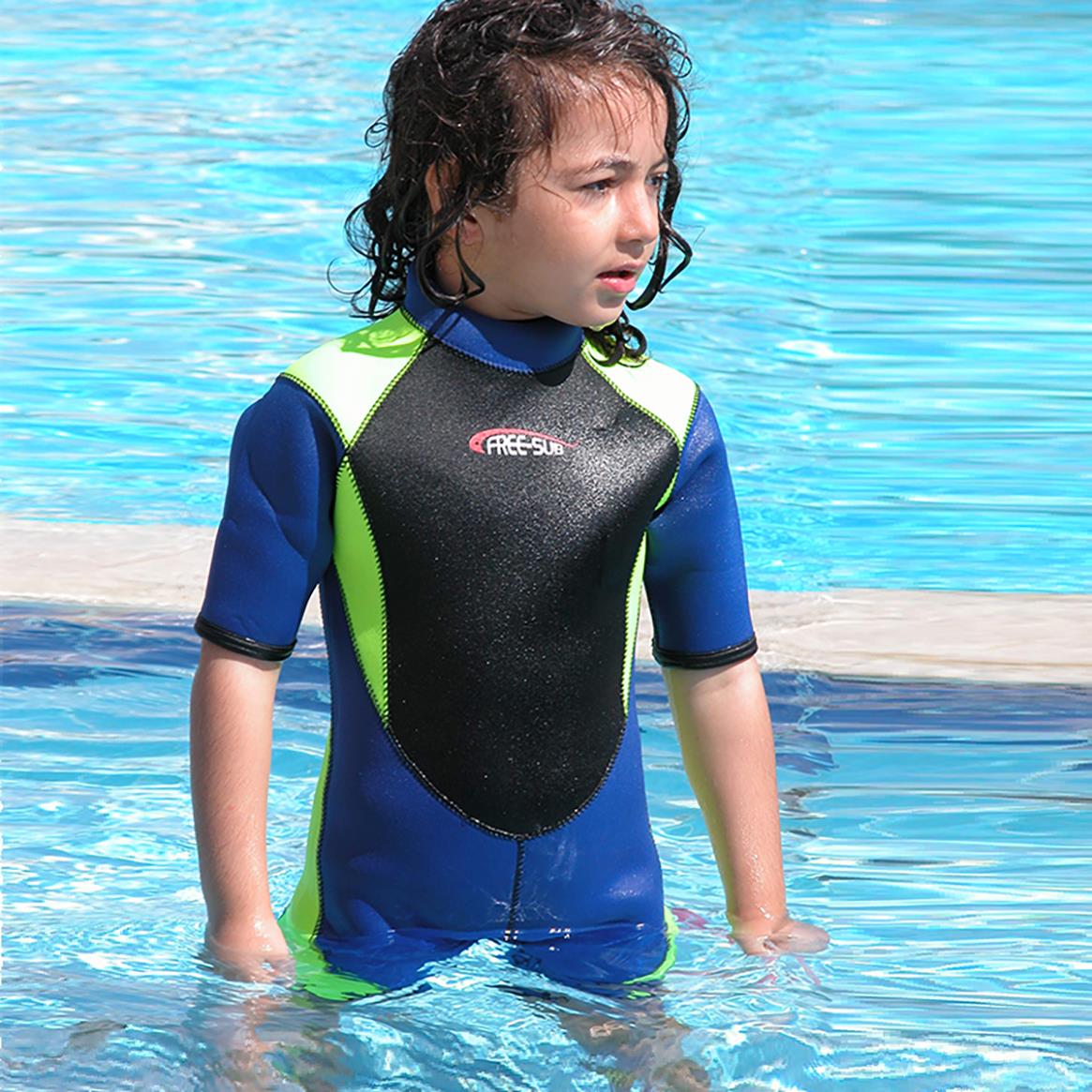 Free-Sub 3mm Çocuk Shorty (Kısa), Sörf Yüzme Scuba Tüplü Dalış Elbisesi - Dalış Elbisesi Market