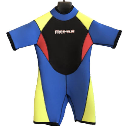 Free-Sub 3mm Çocuk Shorty (Kısa), Sörf Yüzme Scuba Tüplü Dalış Elbisesi - Dalış Elbisesi Market