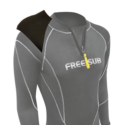 Free-Sub 3mm Thyphoon Siyah Dalış & Sörf Elbisesi Wetsuit - Dalış Elbisesi Market