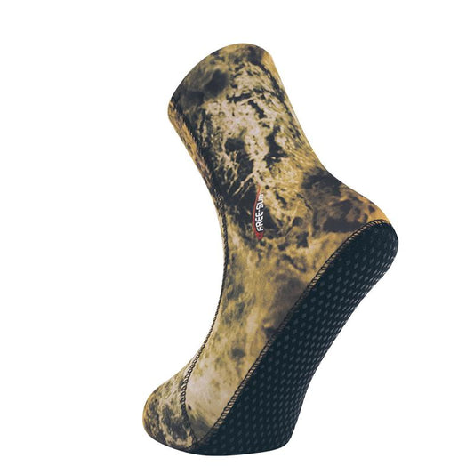 Free-Sub 5mm Opencell Expert Multy Kamuflaj Tabanlı Dalış Çorabı - Dalış Elbisesi Market