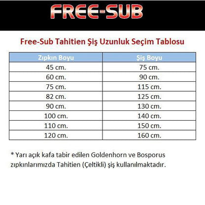 Free-Sub Tahitien Zıpkın Şiş - 6,5mm (Zıpkın Şişi) - Dalış Elbisesi Market